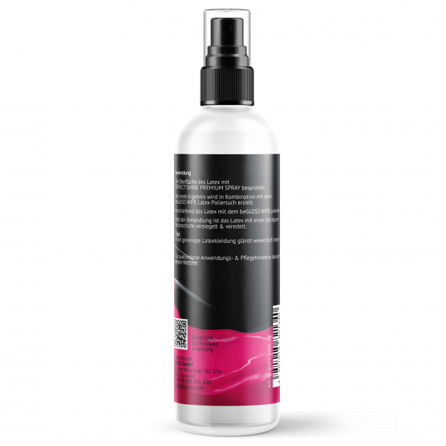 beGloss PERFECT SHINE,latex rinsuing bath,latex polish,shiny latex,latex care,high gloss latex,Rubbermagic,Latex store Dresden